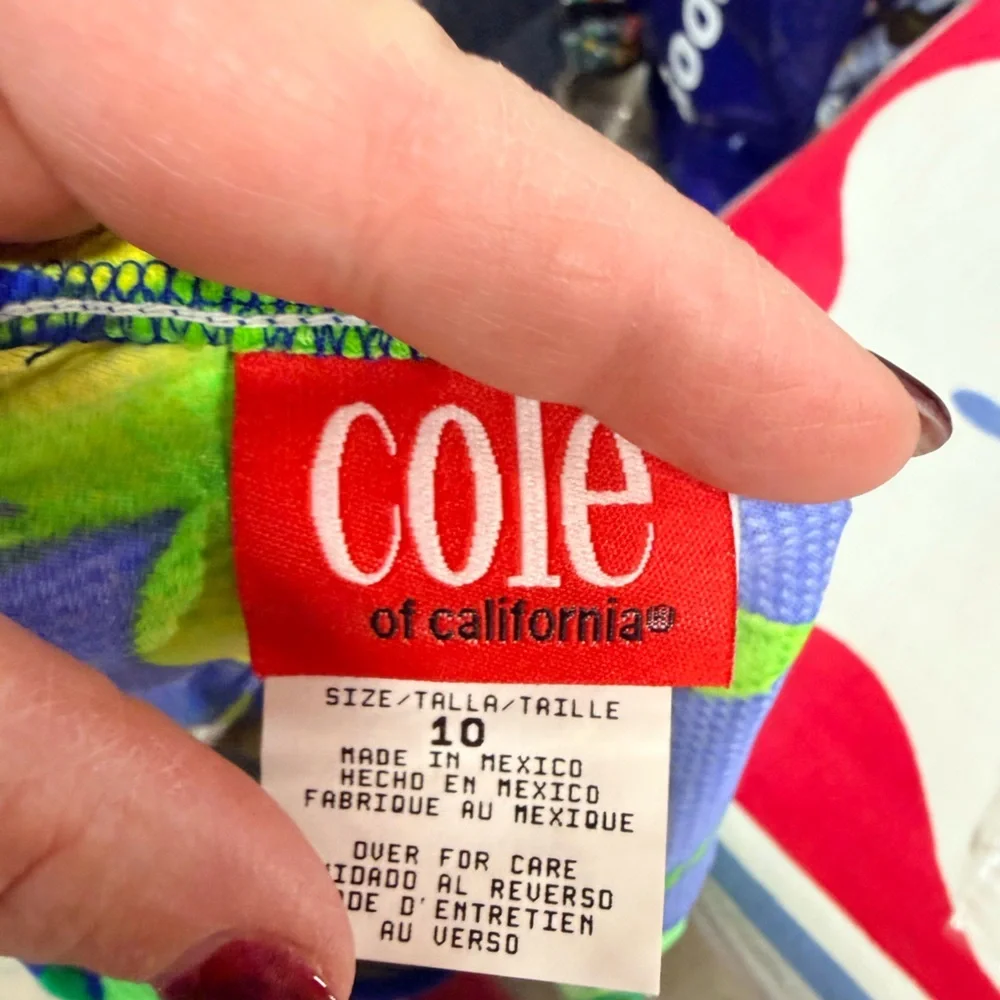 Cole of California Floral Bikini Bottoms